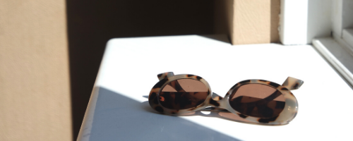 Brede ovale panter zonnebril